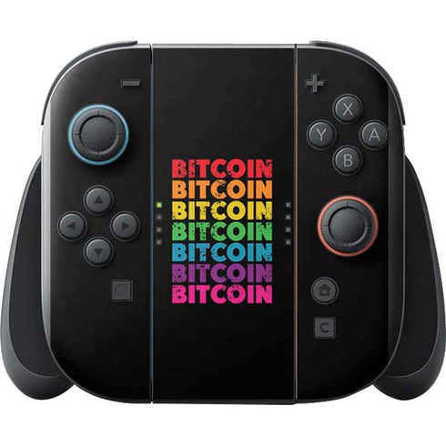Rainbow Bitcoin Nintendo Switch 2 (2025) with Joy-Con Skin